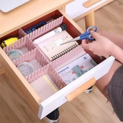 4Pcs Adjustable Drawer Divider Organizer