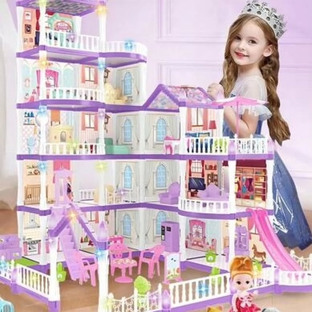 Magical Doll Villa with Lights