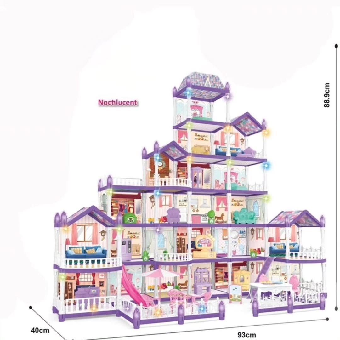 Magical Doll Villa with Lights