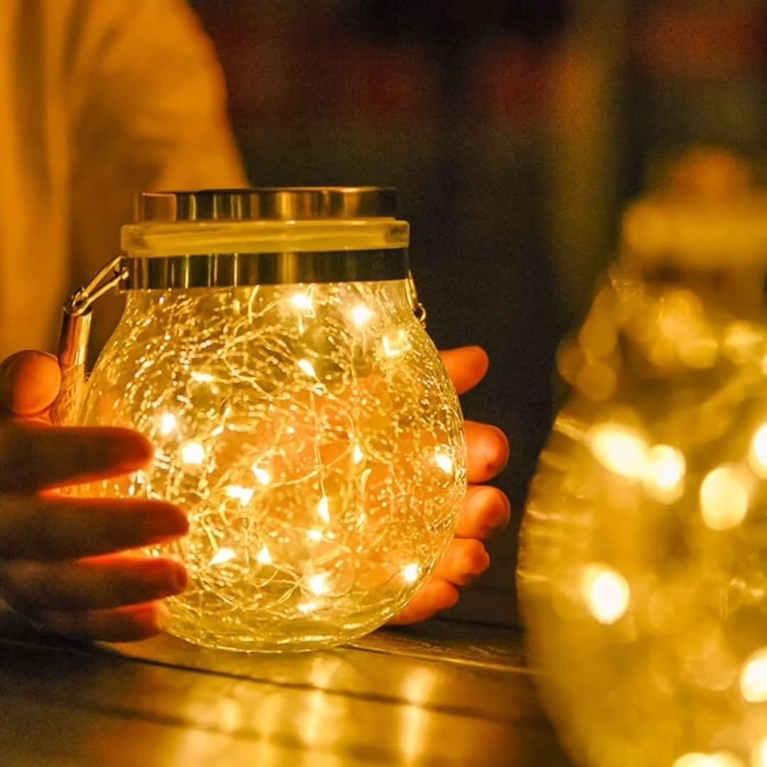 Solar Mason Jar Hanging Lights