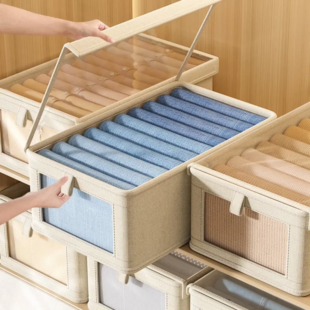 Foldable Multipurpose Hard Fabric Closet Organizer