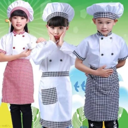 3pcs Children Professional Chef Costume