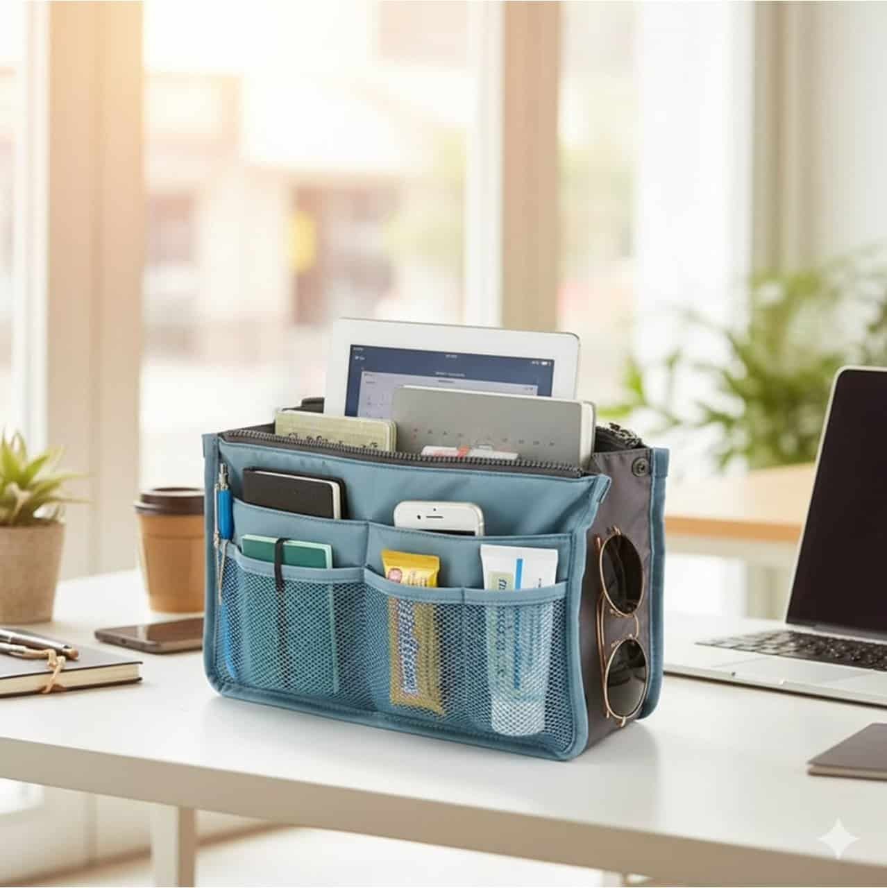 Multipurpose Waterproof 13 Pocket Mini Bag Organizer