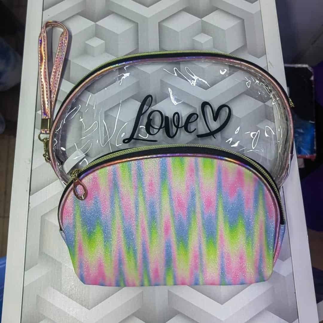 2in1 Love Glitters Makeup Pouch