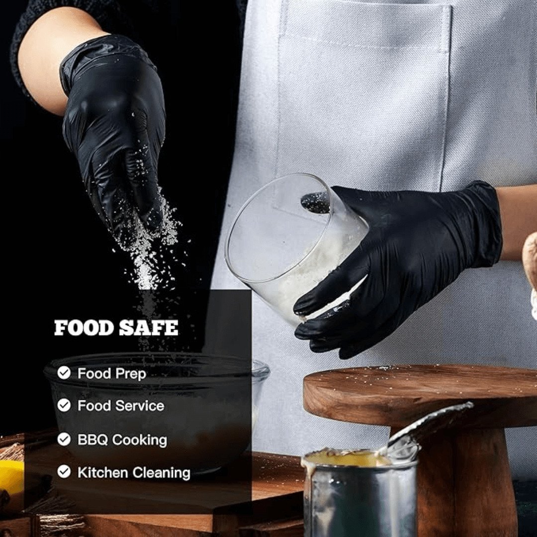 Disposable Black Kitchen Gloves