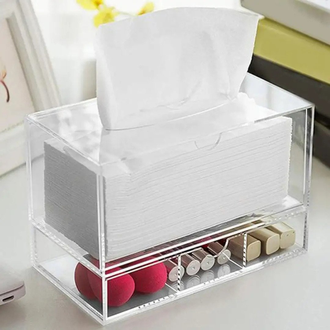 Acrylic Cosmetic Serviette Organizer