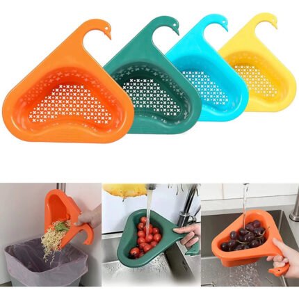 Swan-Shaped Corner Sink Strainer