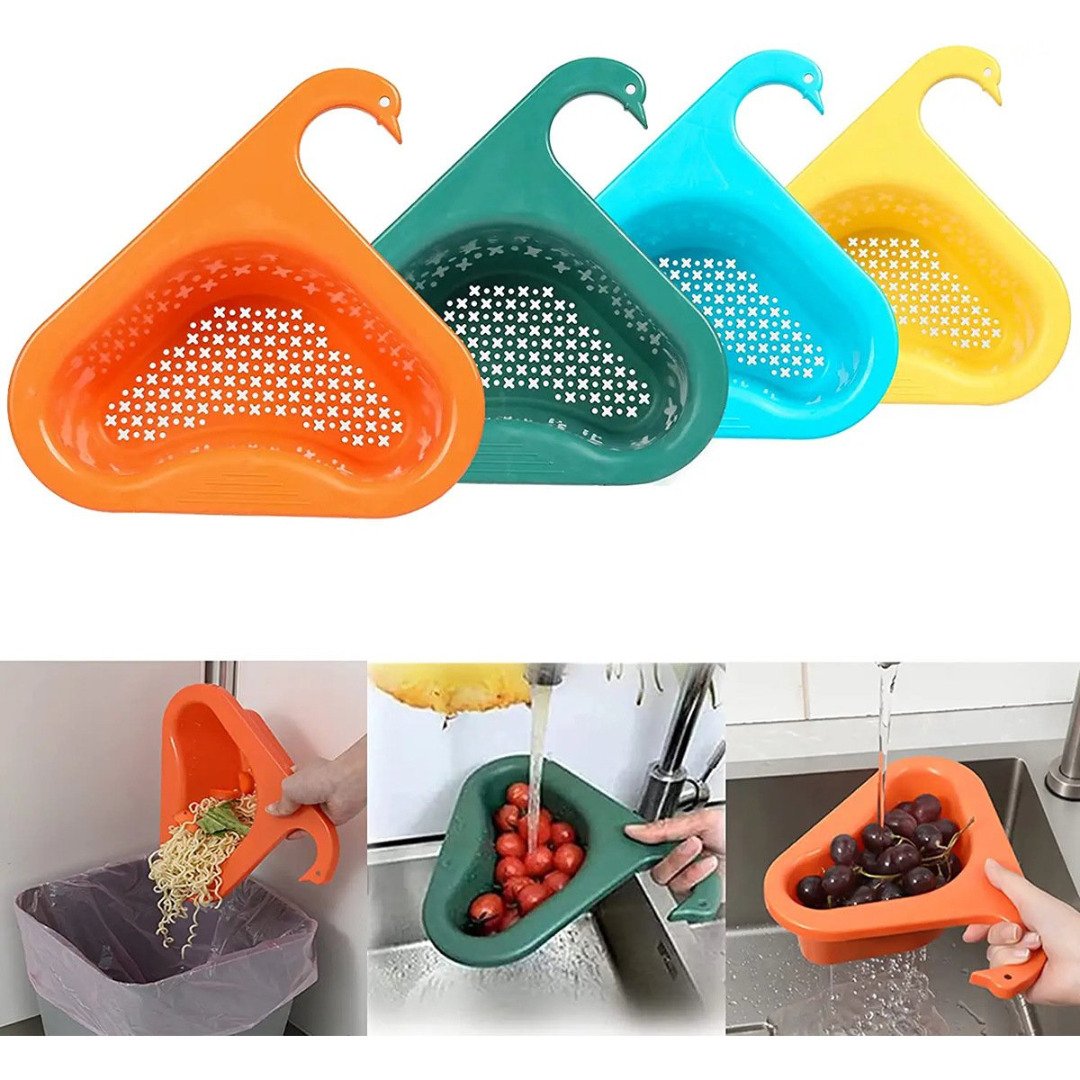 Swan-Shaped Corner Sink Strainer
