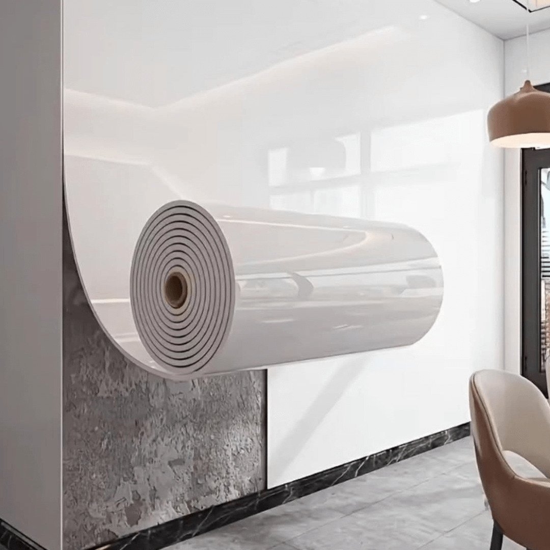 Adhesive Marble Wallpaper Roll white