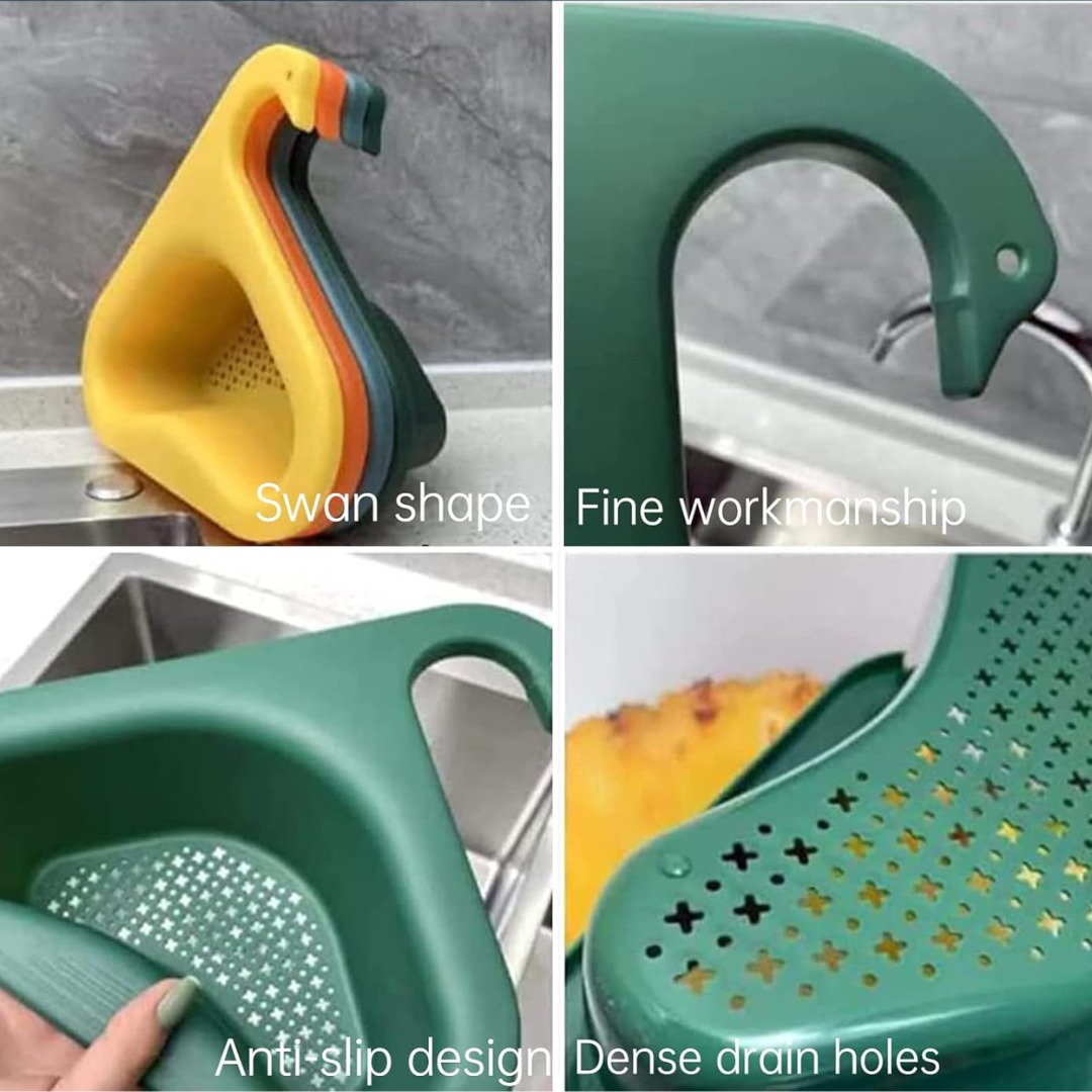 Swan-Shaped Corner Sink Strainer