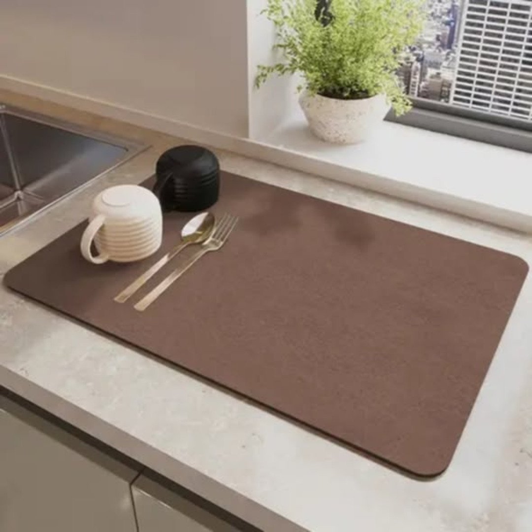 Kitchen sink drainage mat