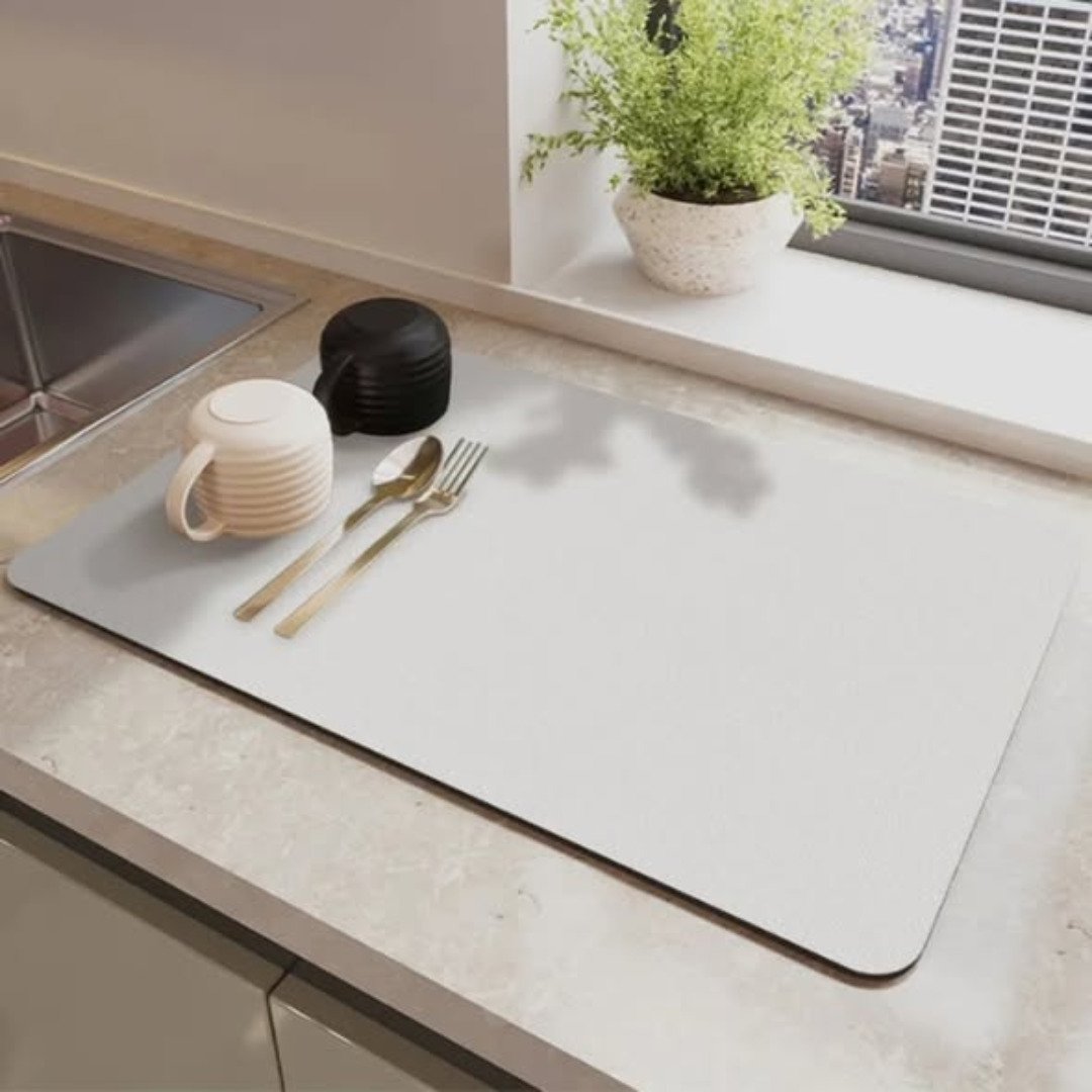 Kitchen sink drainage mat