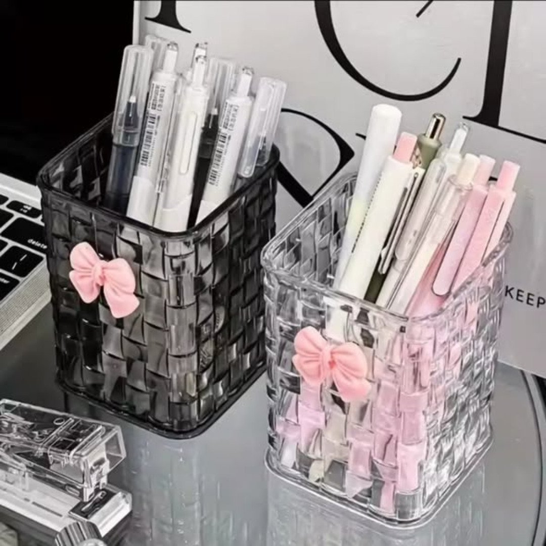 Acrylic Makeup Brushes Storage Desk Organizer