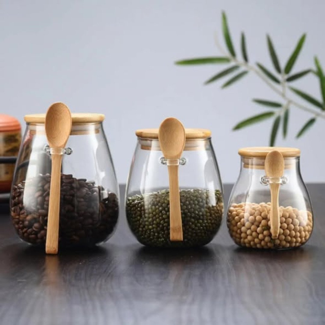 Glass storage canisters
