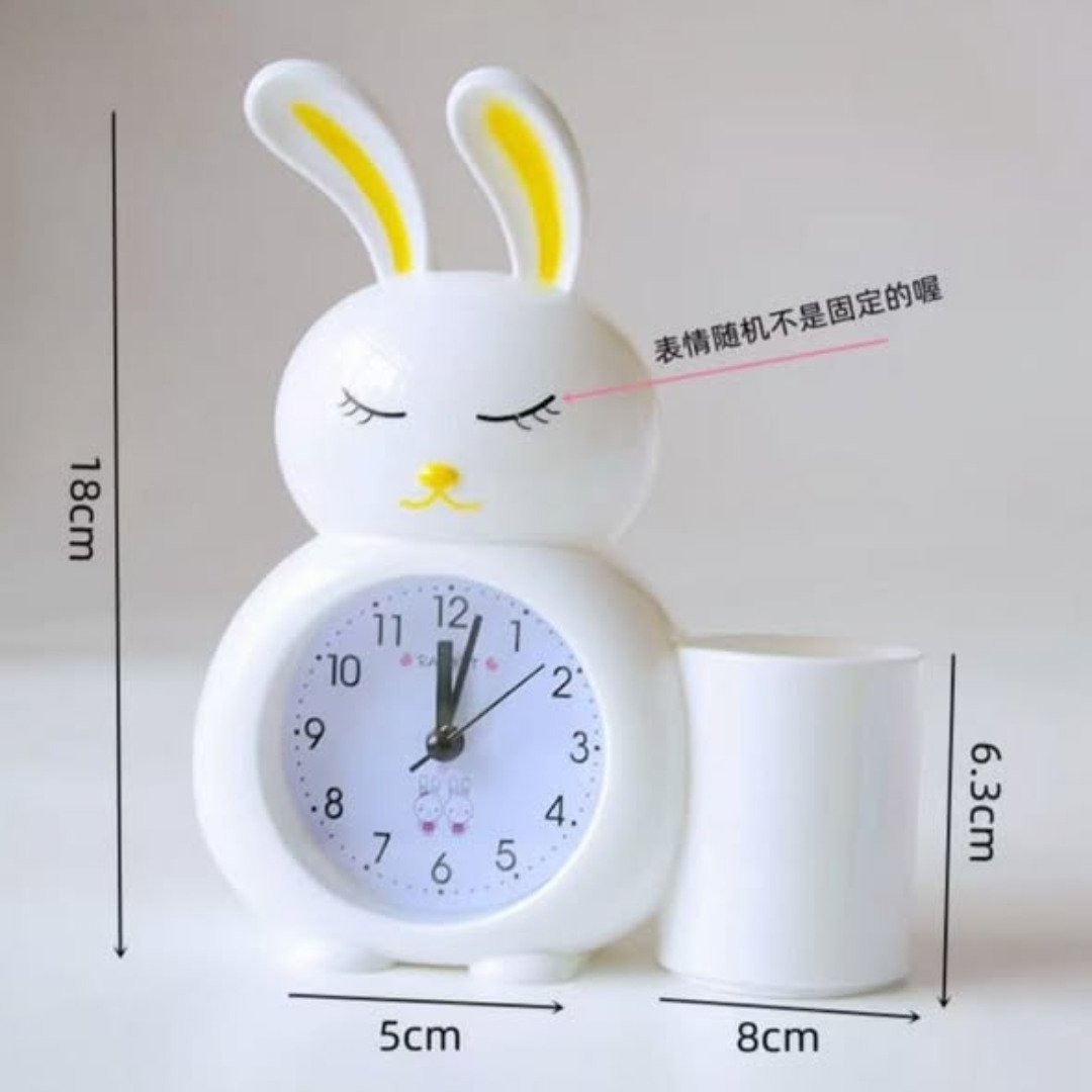 Cute rabbit alarm clock