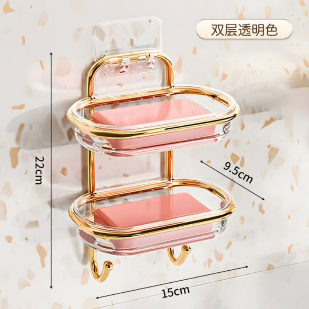 Double Layer Wall Mounted Soap Holder