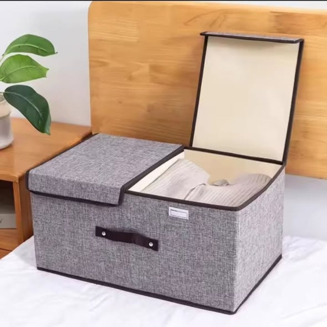 Foldable Cotton Linen Closet Storage Box
