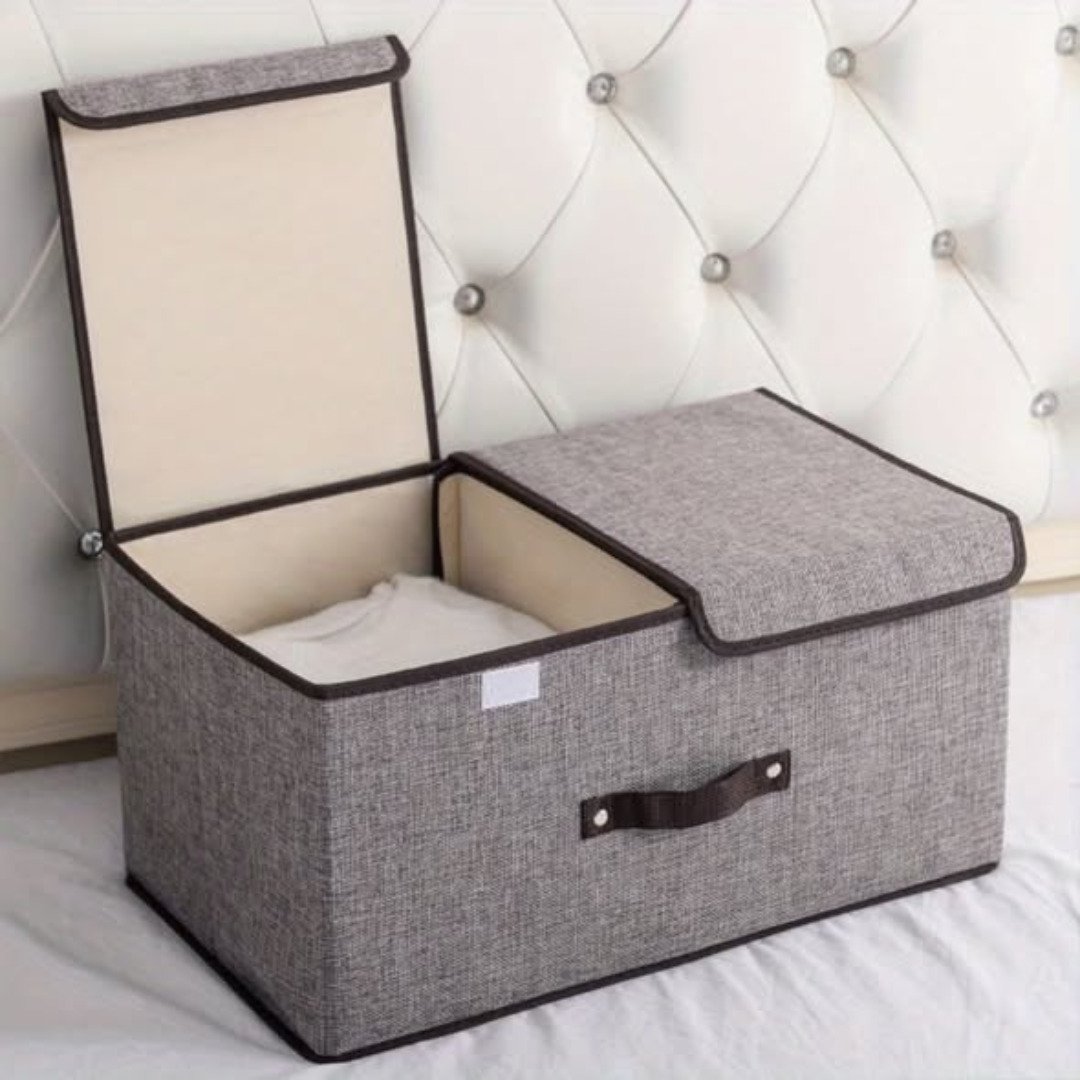 Foldable Cotton Linen Closet Storage Box