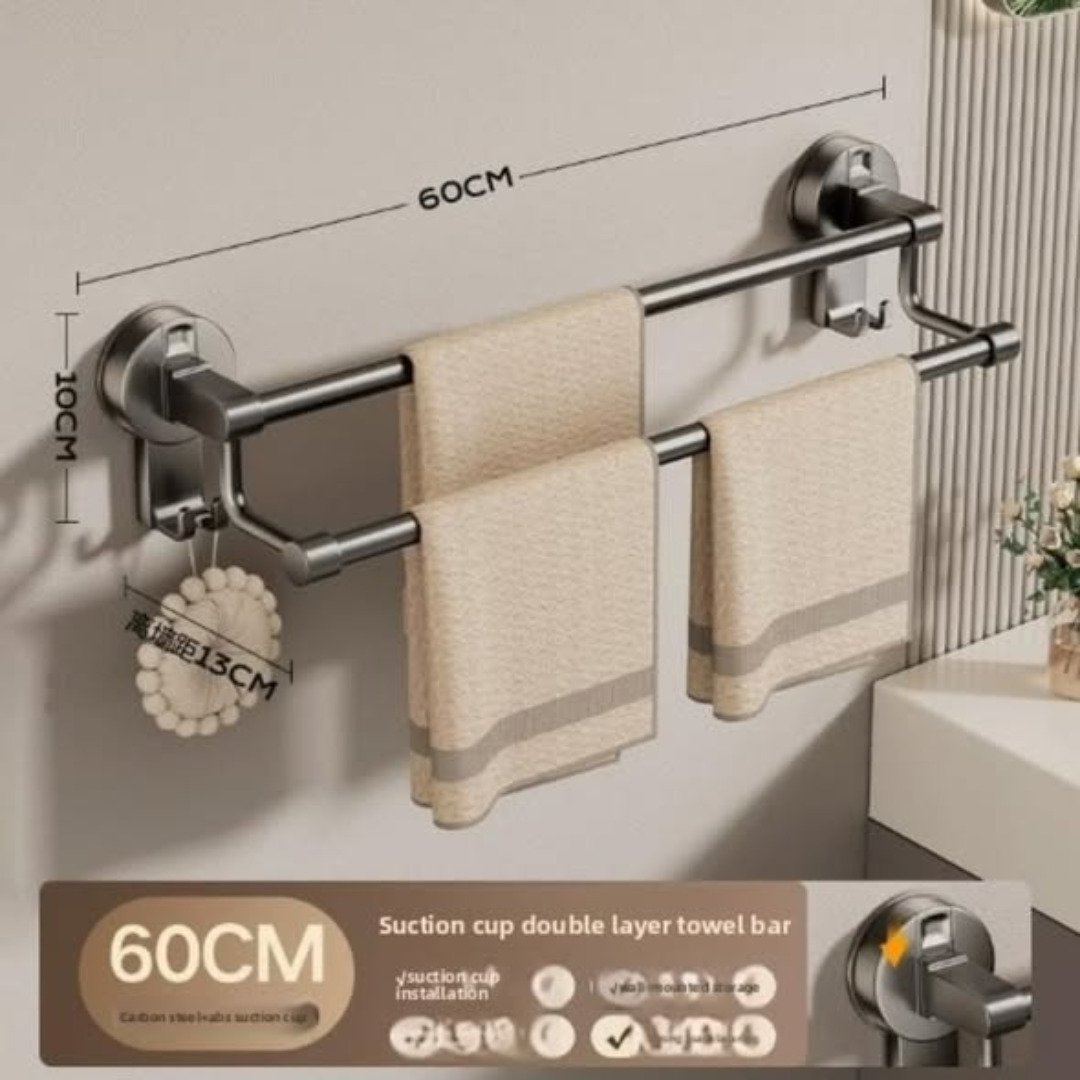 Suction towel holder