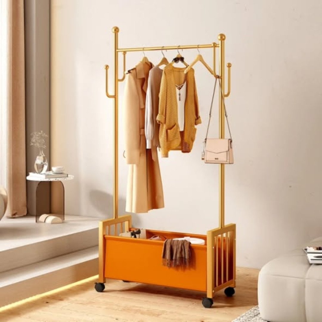 Metallic Clothes Rack