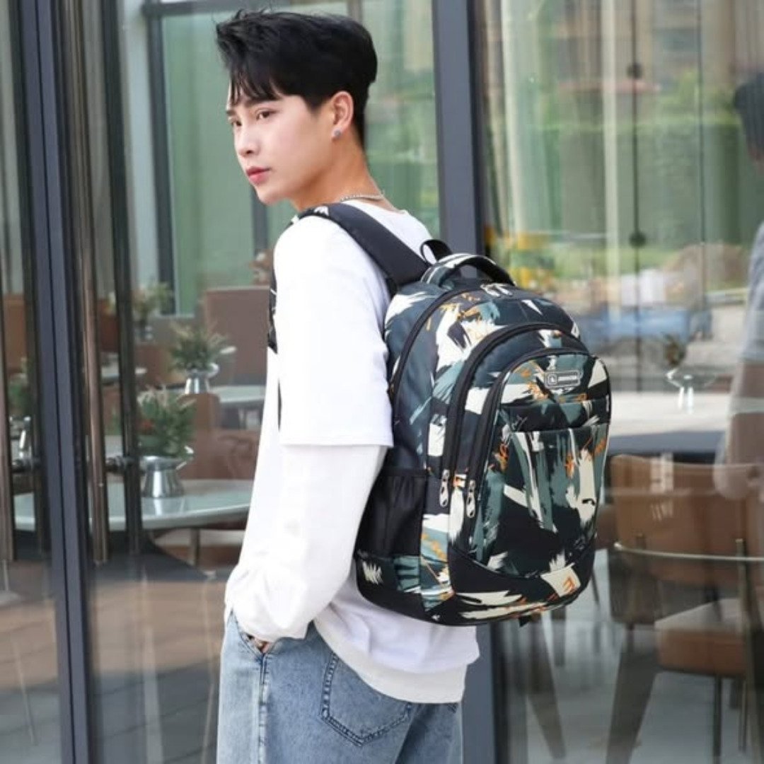 Geometric pattern school bags