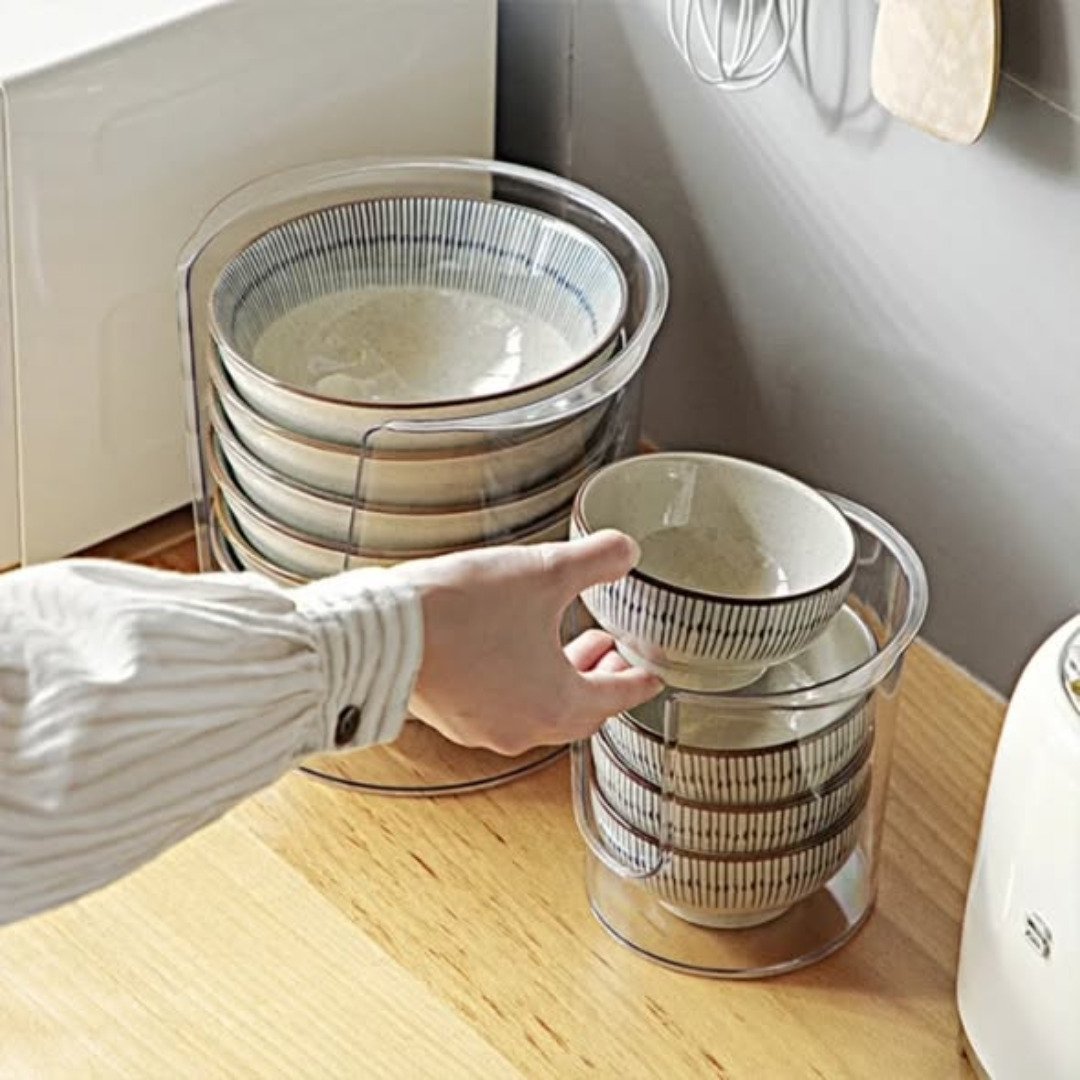 Acrylic Bowl and Plate Rack