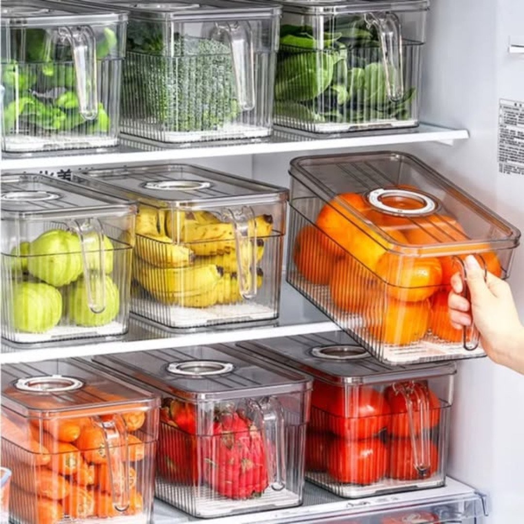 Fridge Storage Containers with Handle