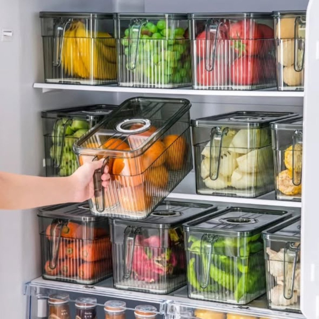 Fridge Storage Containers with Handle