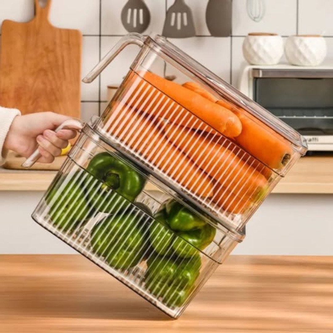 Fridge Storage Containers with Handle