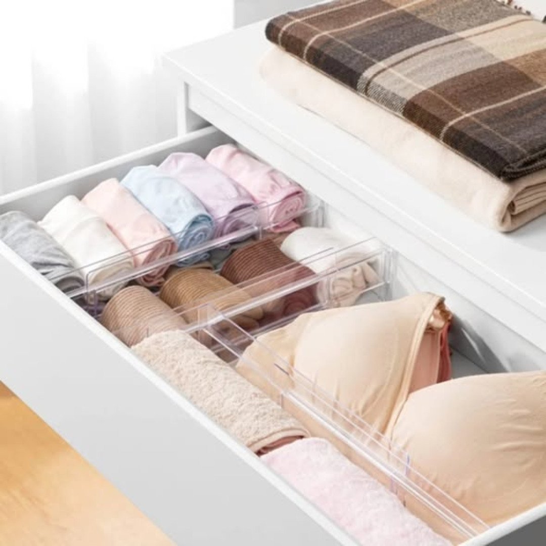 Adjustable acrylic dividers