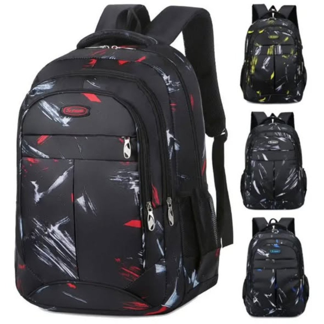 Geometric pattern school bag