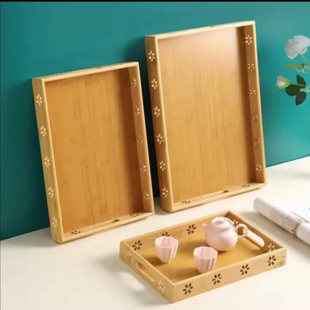 3 in 1 Multi-functional Bamboo Trays
