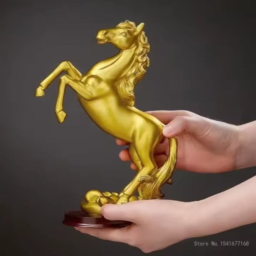 Gold decor horse