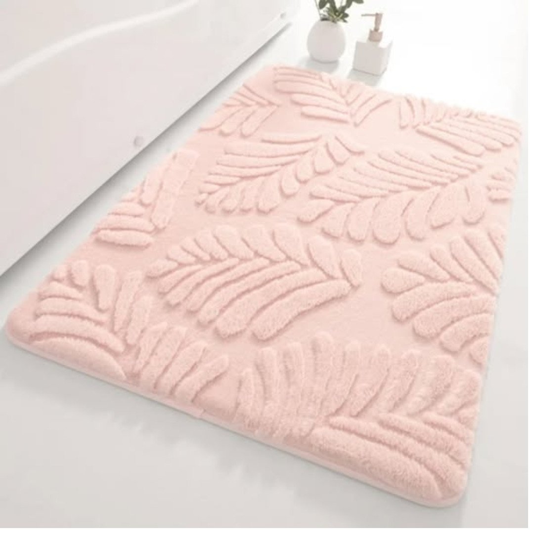 Memory sponge modern bath rugs