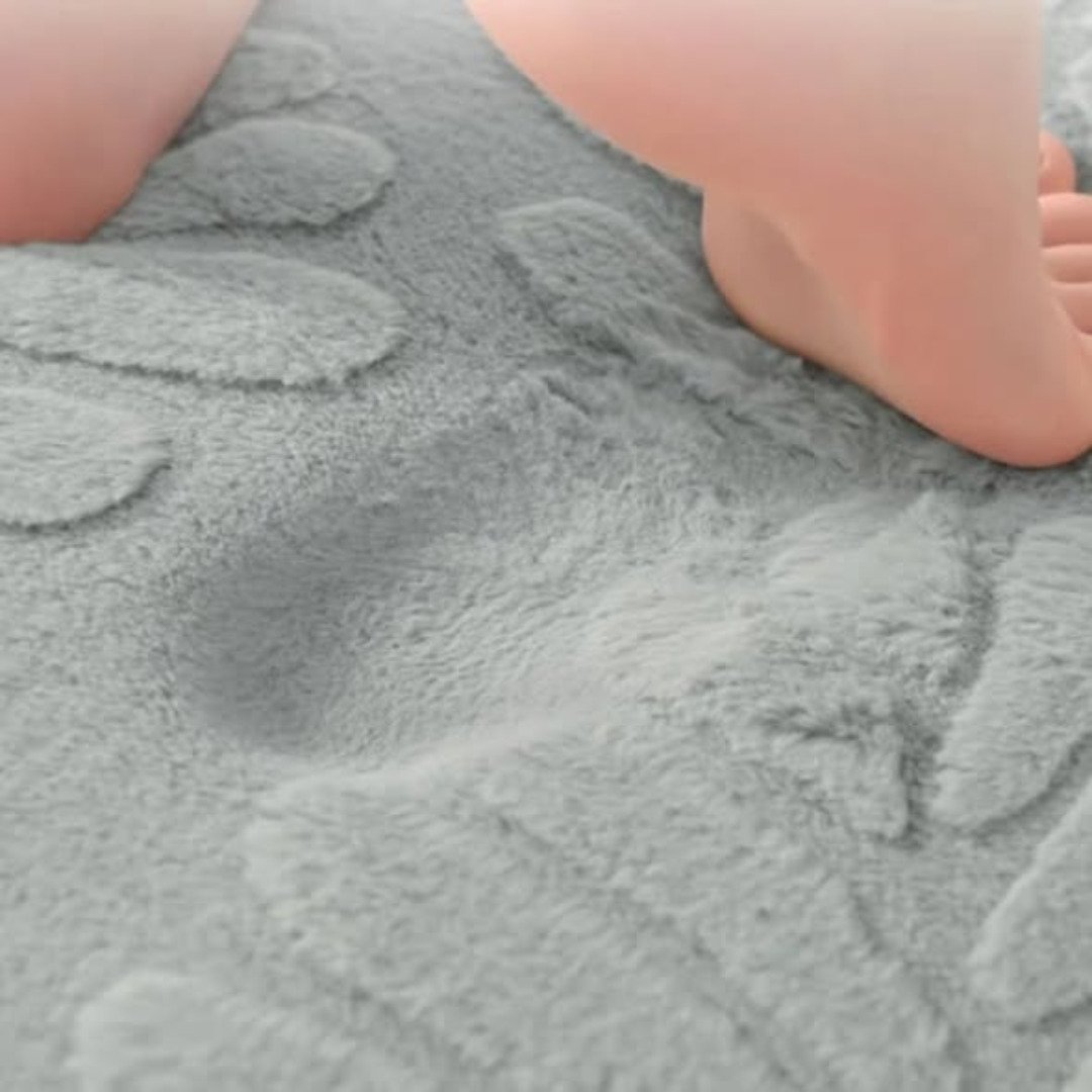 Memory sponge modern bath rugs