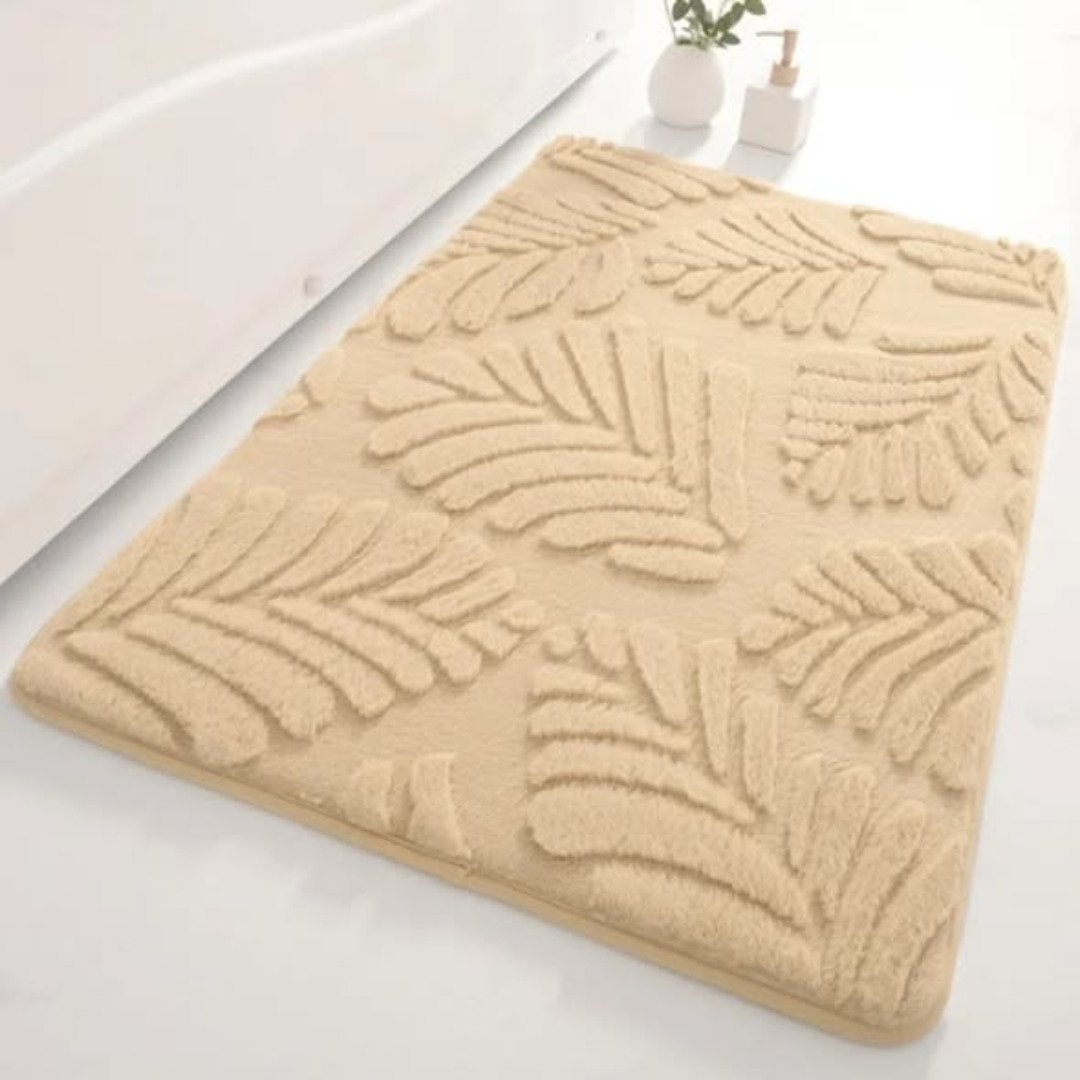 Memory sponge modern bath rugs
