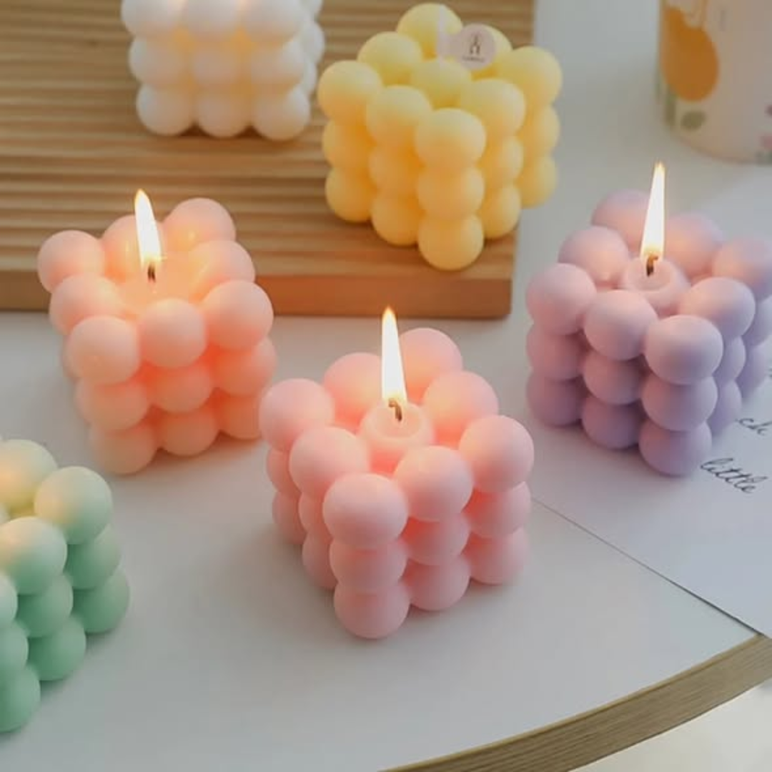 Scented Rubik's Cube Candles