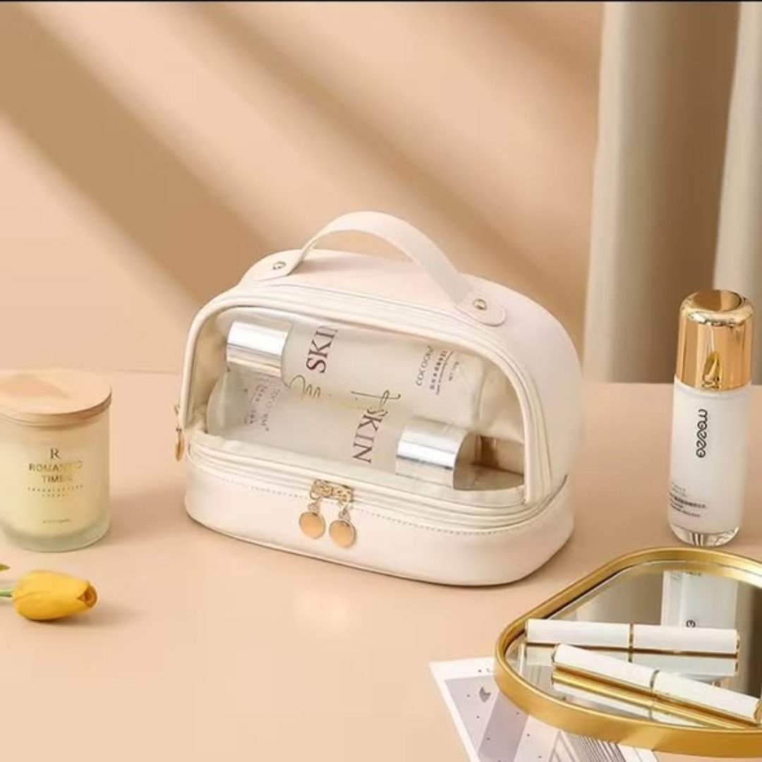 Double Layer Cosmetic Toiletry Travel Bag