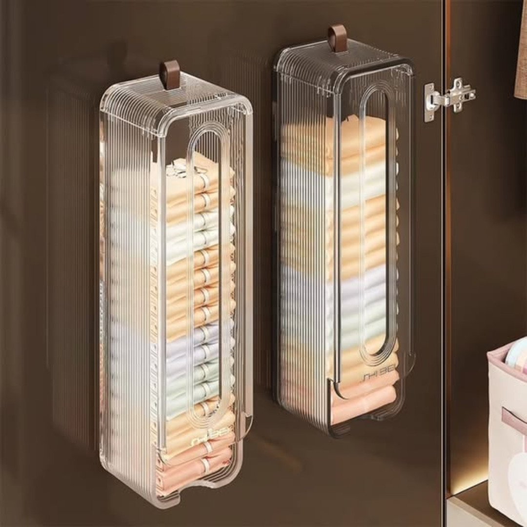 Wall mounted undergarments/socks organizer