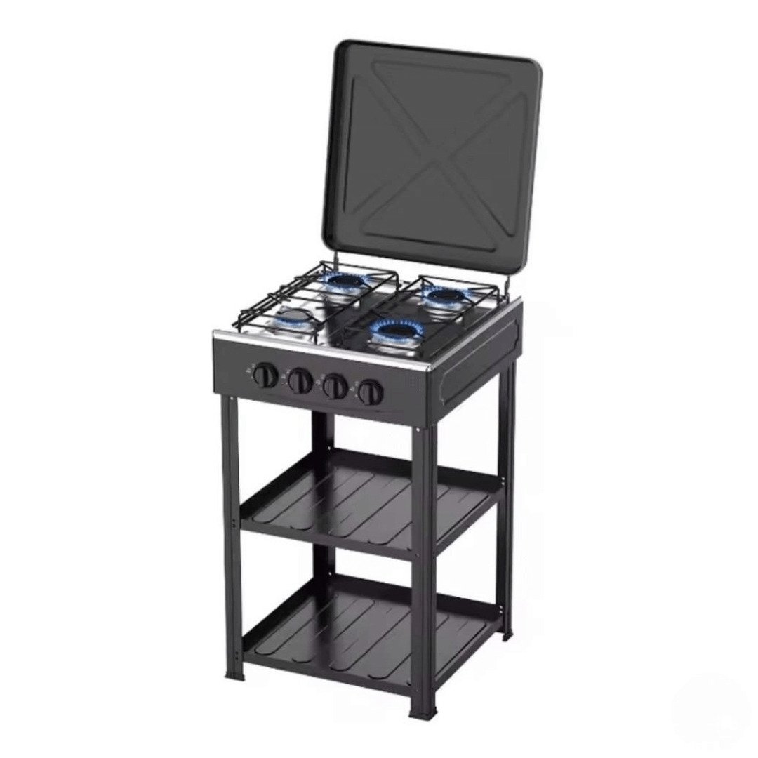 Nunix 4 gas cooker plus shelves