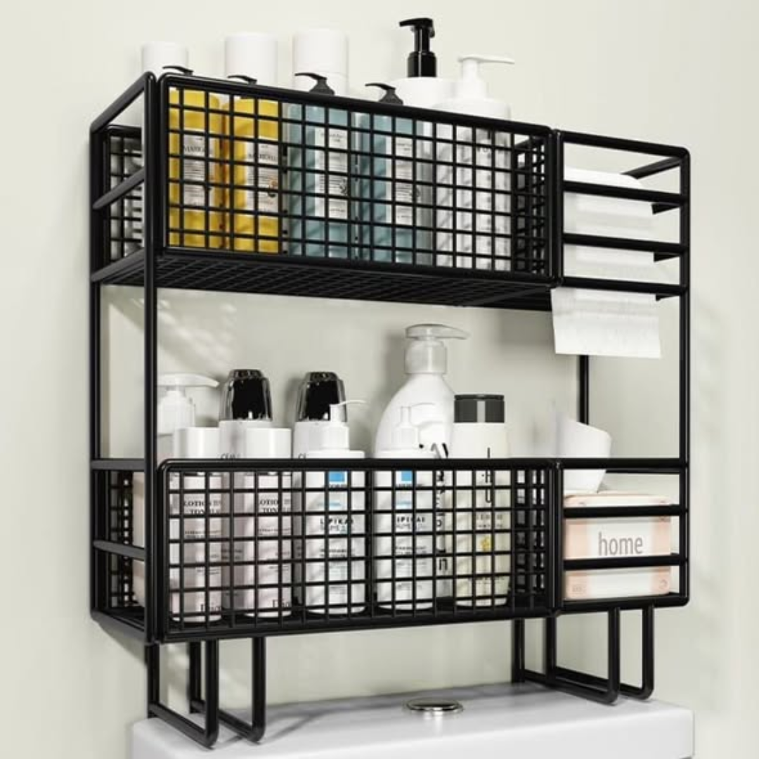 Double Layer Over the Toilet Rack