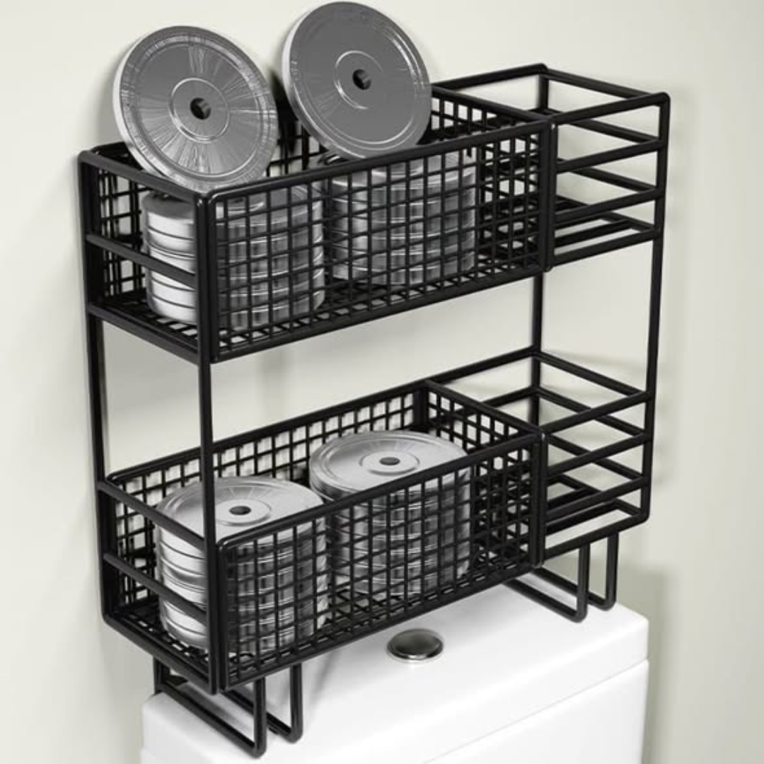 Double Layer Over the Toilet Rack
