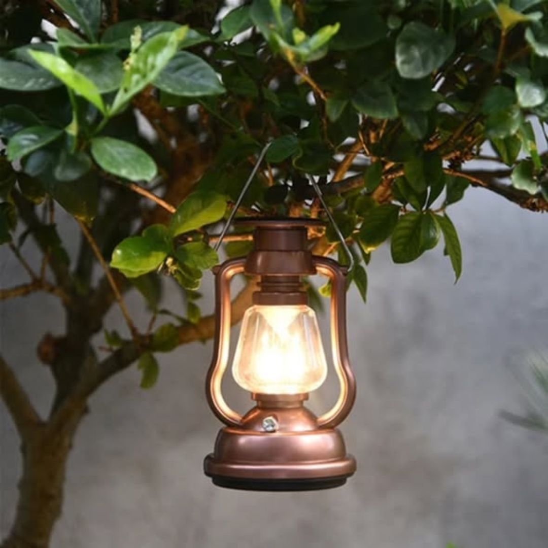 Solar Rechargeable Hand Crank Camping Home LED Lantern