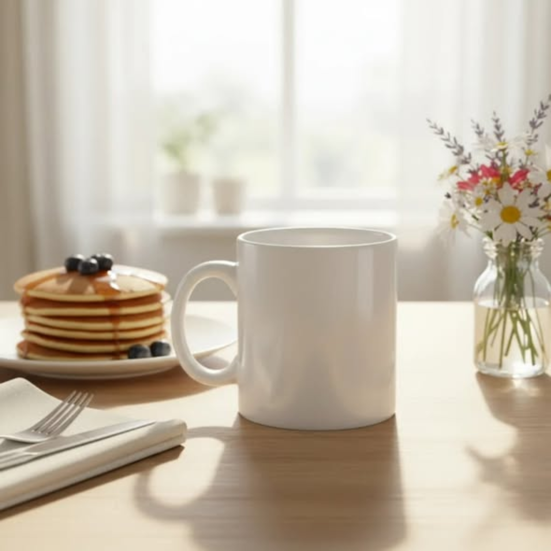 300ml ceramic white cup