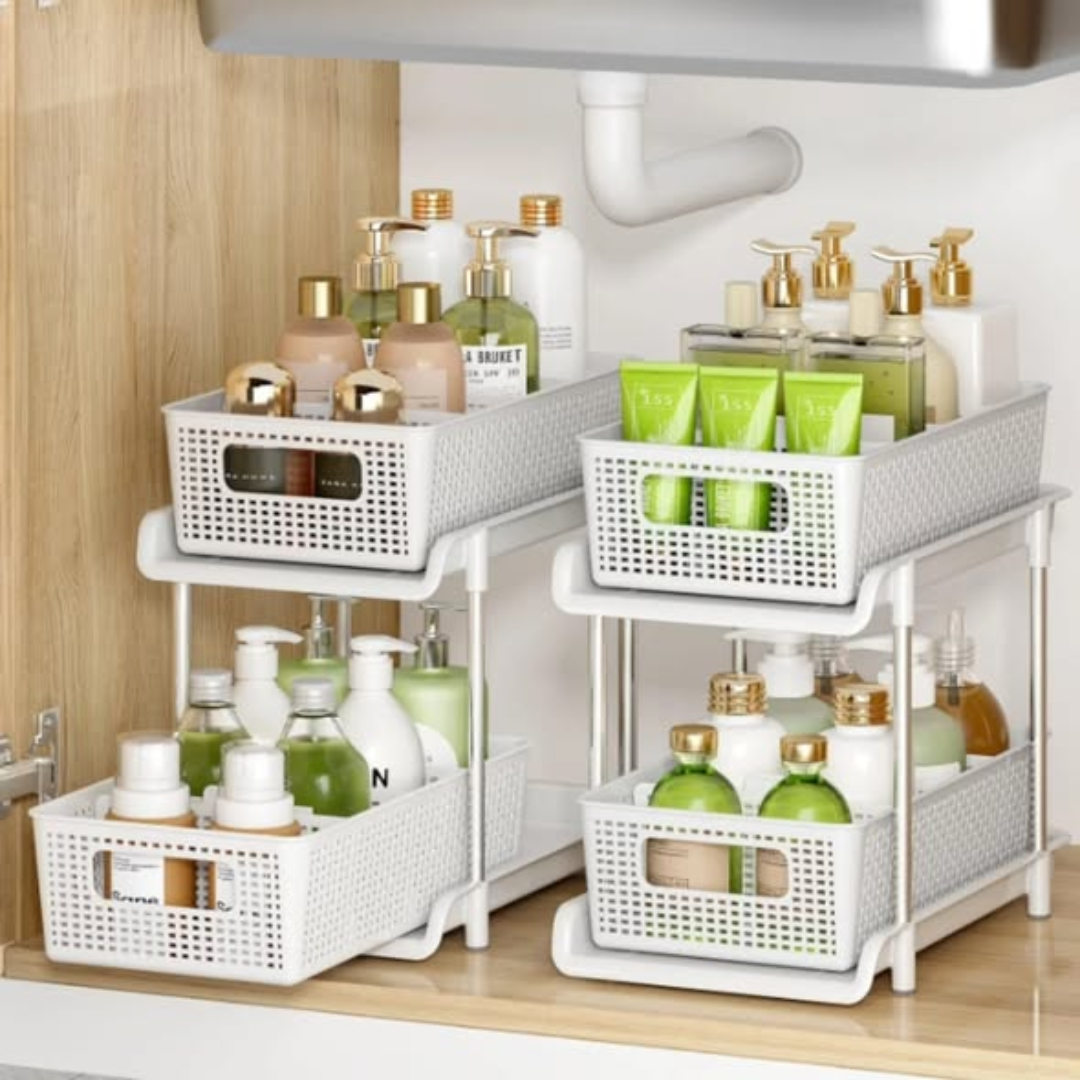 2pcs Set Quality Multifunctional Pull-Out Rack