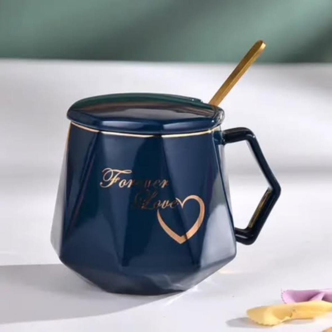 Diamond Shape Ceramic Cup Set