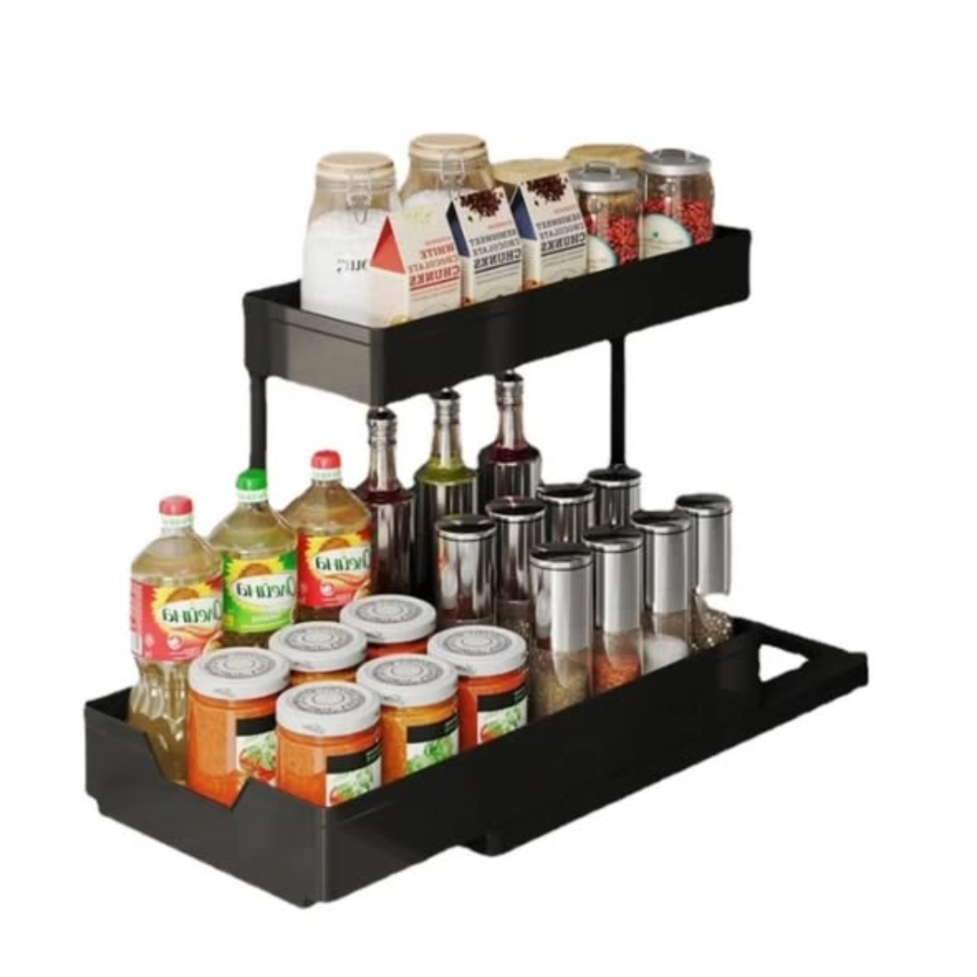 2-Tier Multi-Purpose Pull-Out Rack