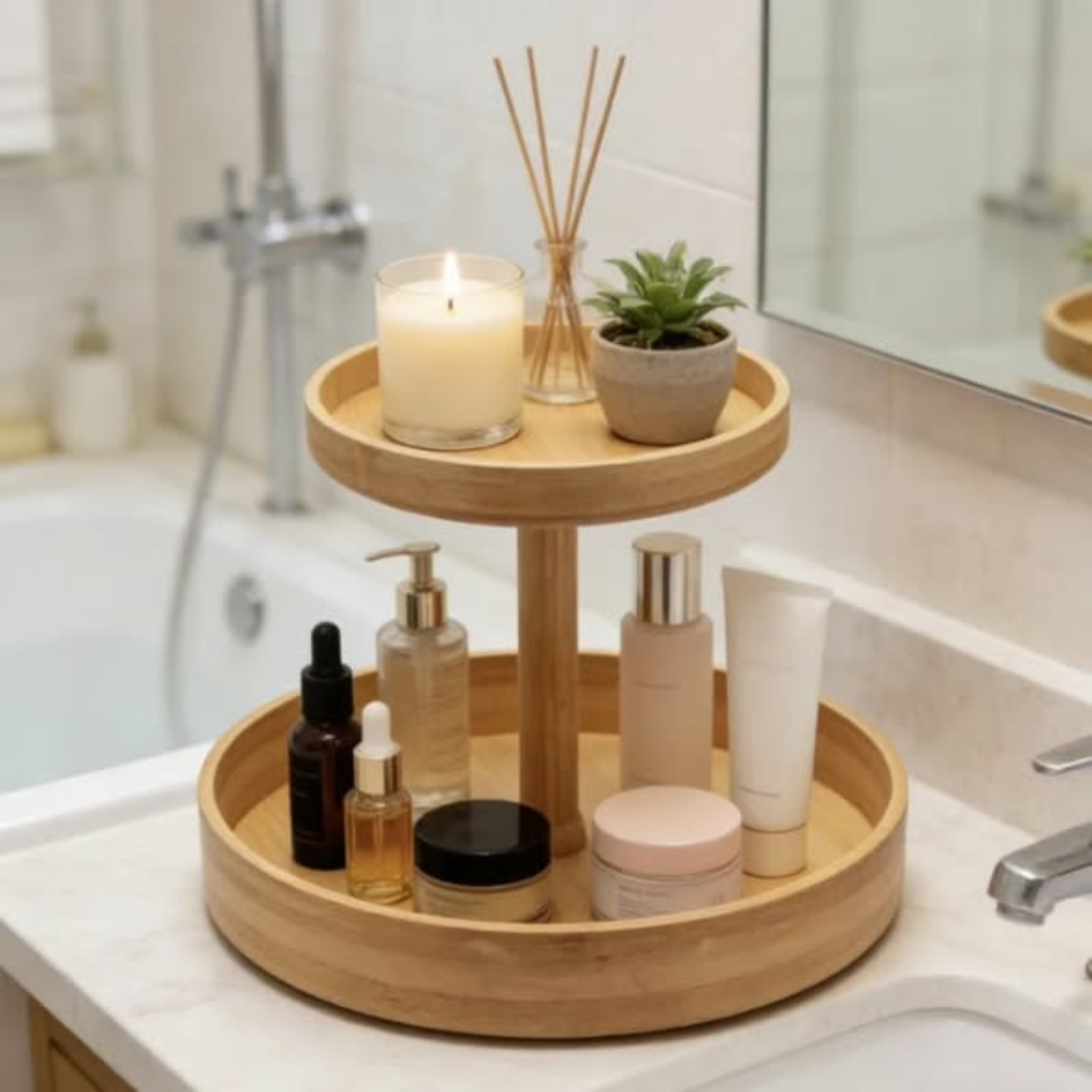Bamboo Rotating Tray