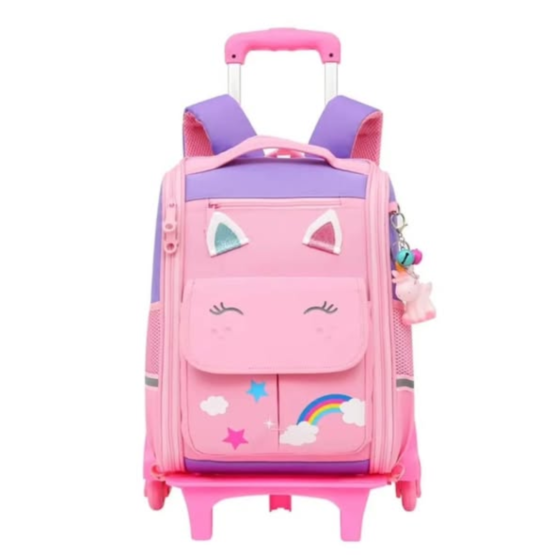 Rolling Trolley School Bag