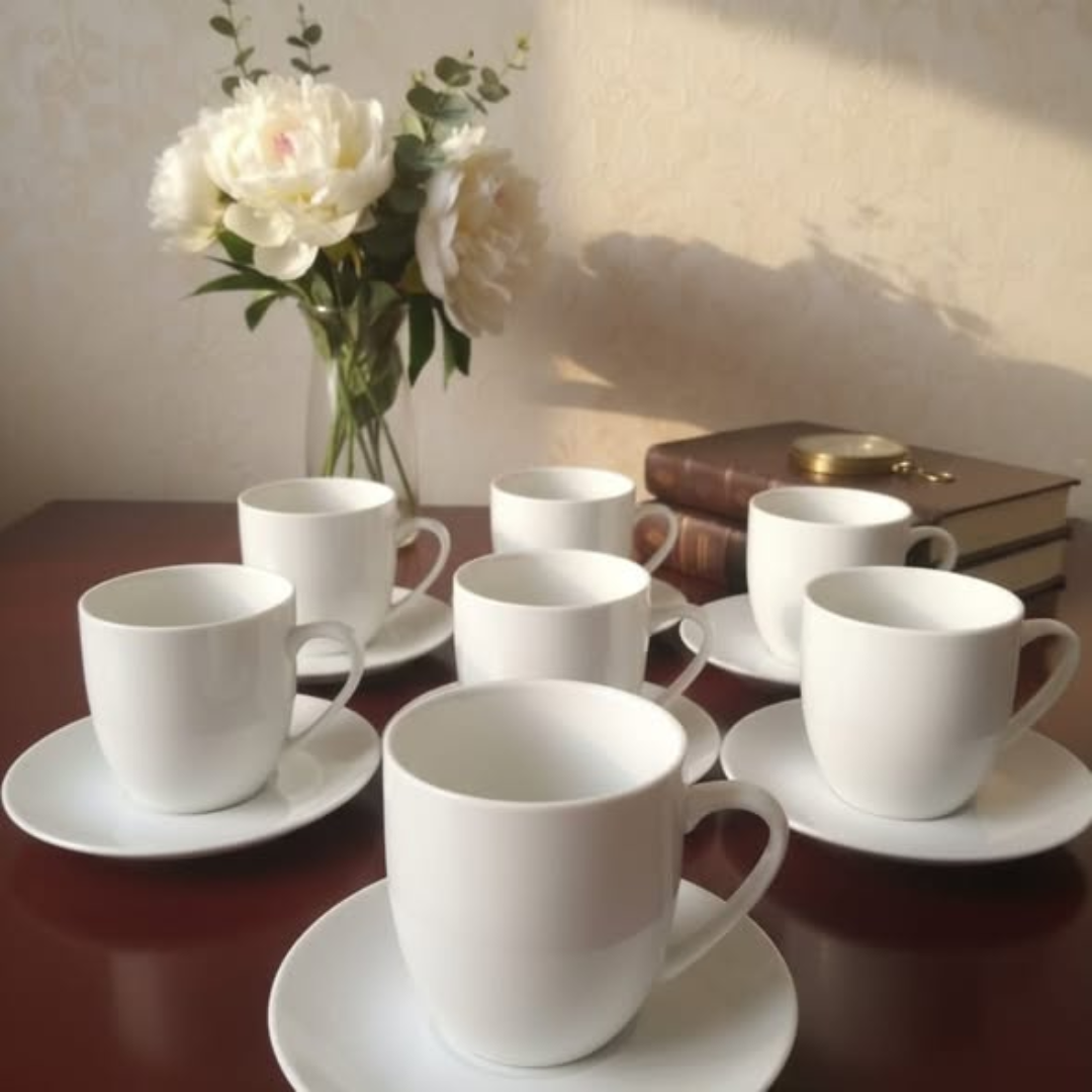 Cup and Saucer White
